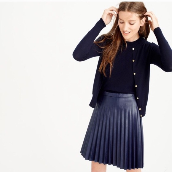 J. Crew Sweaters - J. Crew Jackie merino wool cardigan in navy blue